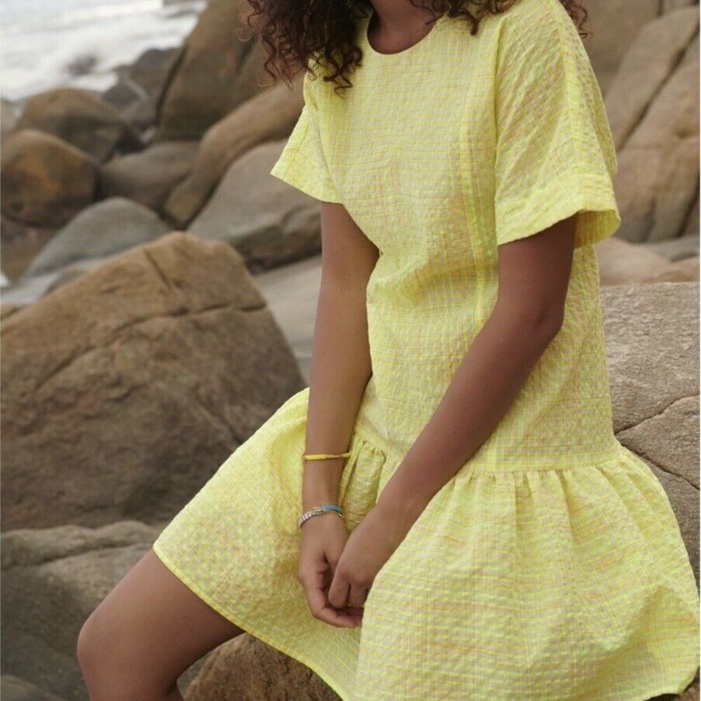 Corey Lynn Calter Yellow Mini Dress